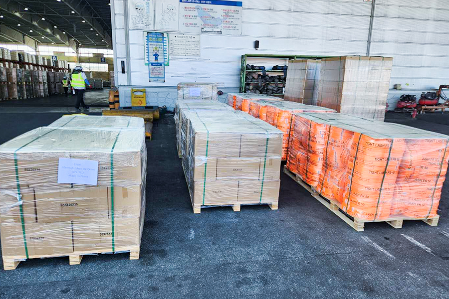 Una soluzione di sistema, dai sacchetti gonfiabili alle cinghie, vince gli ordini di materiali per il fissaggio dei terminali